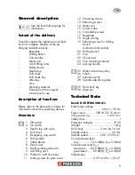 Предварительный просмотр 5 страницы Parkside PTBM 500 A1 Translation Of Original Operation Manual