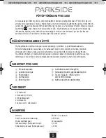 Предварительный просмотр 96 страницы Parkside PTKS 1800 Operating And Safety Instructions Manual