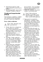 Предварительный просмотр 73 страницы Parkside PTPK 270 A1 Translation Of The Original Instructions