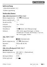 Предварительный просмотр 28 страницы Parkside PTSA 12 A1 Translation Of The Original Instructions