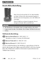 Предварительный просмотр 45 страницы Parkside PTSA 12 A1 Translation Of The Original Instructions