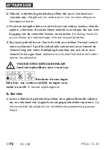 Предварительный просмотр 77 страницы Parkside PTSA 12 A1 Translation Of The Original Instructions