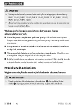 Предварительный просмотр 119 страницы Parkside PTSA 12 A1 Translation Of The Original Instructions