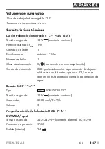 Предварительный просмотр 152 страницы Parkside PTSA 12 A1 Translation Of The Original Instructions