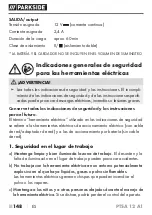 Предварительный просмотр 153 страницы Parkside PTSA 12 A1 Translation Of The Original Instructions