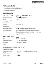 Предварительный просмотр 172 страницы Parkside PTSA 12 A1 Translation Of The Original Instructions