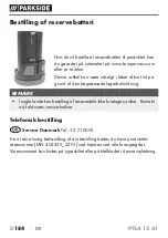 Предварительный просмотр 189 страницы Parkside PTSA 12 A1 Translation Of The Original Instructions