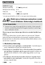 Предварительный просмотр 213 страницы Parkside PTSA 12 A1 Translation Of The Original Instructions