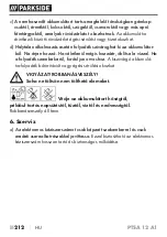 Предварительный просмотр 217 страницы Parkside PTSA 12 A1 Translation Of The Original Instructions