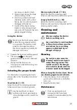 Preview for 25 page of Parkside PUB 500 A1 Translation Of The Original Instructions