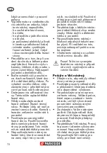 Предварительный просмотр 72 страницы Parkside PUB 500 A1 Translation Of The Original Instructions