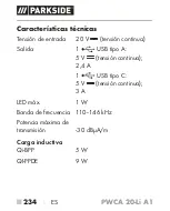 Preview for 239 page of Parkside PWCA 20-Li A1 Operating Instructions Manual