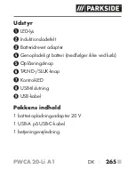 Preview for 270 page of Parkside PWCA 20-Li A1 Operating Instructions Manual