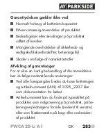 Preview for 288 page of Parkside PWCA 20-Li A1 Operating Instructions Manual