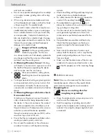 Preview for 8 page of Parkside PWS 1200 -  2 Operation And Safety Notes