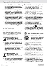 Preview for 107 page of Parkside PWS 125 A1 Operation And Safety Notes Translation Of Original Operation Manual