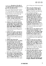 Preview for 9 page of Parkside PWS 125 H7 Translation Of The Original Instructions