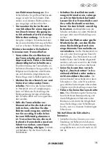 Preview for 15 page of Parkside PWS 125 H7 Translation Of The Original Instructions