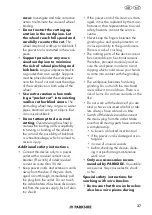 Preview for 37 page of Parkside PWS 125 H7 Translation Of The Original Instructions