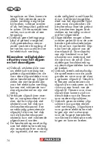 Предварительный просмотр 74 страницы Parkside PWSA 12 B1 Translation Of The Original Instructions