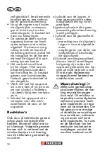 Предварительный просмотр 76 страницы Parkside PWSA 12 B1 Translation Of The Original Instructions