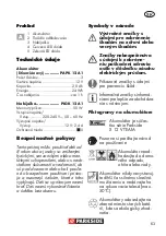 Предварительный просмотр 213 страницы Parkside PWSA 12 B1 Translation Of The Original Instructions