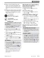 Preview for 16 page of Parkside PWSA 20-Li A1 Original Instructions Manual