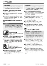 Preview for 221 page of Parkside PWSAP 20-Li D4 Original Instructions Manual