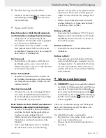 Предварительный просмотр 41 страницы Parkside X18V Operation And Safety Notes