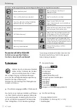 Предварительный просмотр 72 страницы Parkside XQ 600 - MANUAL 2 Operation And Safety Notes