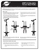 parktool CRP-2 Quick Start Manual preview