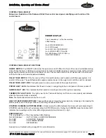 Предварительный просмотр 12 страницы Parkwood Mia Installation, Operation And Maintanance Manual