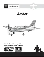 Preview for 1 page of PARKZONE Archer Instruction Manual