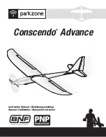 PARKZONE Conscendo Advance Instruction Manual предпросмотр