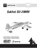 Предварительный просмотр 1 страницы PARKZONE Sukhoi SU-29MM Instruction Manual