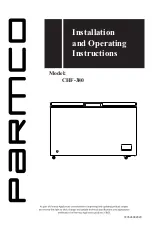Parmco CHF-380 Installation And Operating Instructions Manual preview