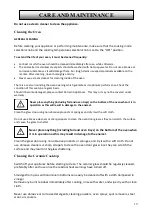 Preview for 20 page of Parmco FS 600-CER Installation And Operating Instructions Manual