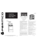 Preview for 1 page of Parmco FS60R-4W Installation And Operating Instructions Manual