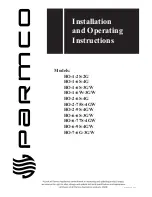 Parmco HO-1-2S-2G Installation And Operating Instructions Manual preview