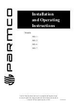 Preview for 1 page of Parmco HO-1 Installation And Operating Instructions Manual