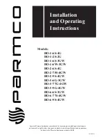 Parmco HO-3-6G-3GW Installation And Operating Instructions Manual preview