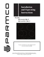 Preview for 1 page of Parmco HO-4-6NF-CER-T Installation And Operating Instructions Manual