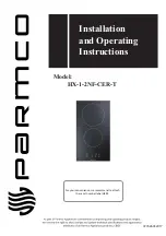 Parmco HX-1-2NF-CER-T Installation And Operating Instructions Manual preview