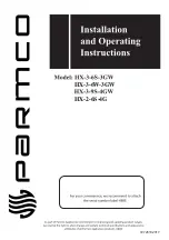 Parmco HX-2-6S-4G Installation And Operating Instructions Manual preview