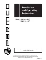 Parmco HX-3-6S-3GW Installation And Operating Instructions preview