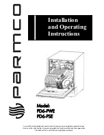 Предварительный просмотр 1 страницы Parmco PD6-PWE Installation And Operating Instructions Manual