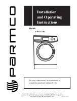 Parmco PW-F7-W Installation And Operating Instructions Manual preview