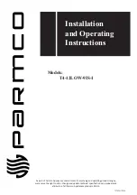 Parmco T4-12LOW-9IS-1 Installation And Operating Instructions Manual preview