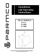 Parmco Tilta T1-6-2 Installation And Operating Instructions Manual preview