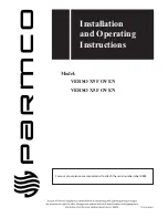 Parmco VERSO 5F Installation And Operating Instructions Manual preview
